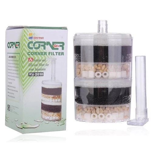 Air Driven Bio Corner Filter Sponge Fry Shrimp Nano Fish tank Aquarium 40 Gallon