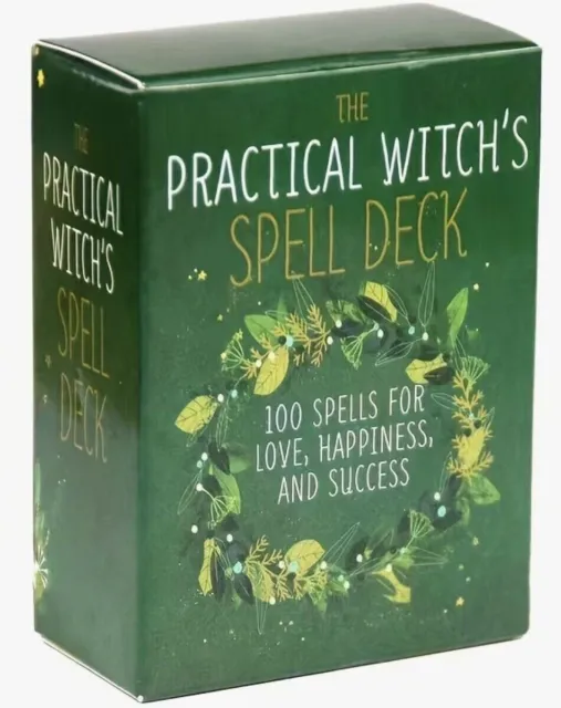 The PRACTICAL WITCH'S SPELL DECK Mysterious Divination Prophecy 100 Oracle Card