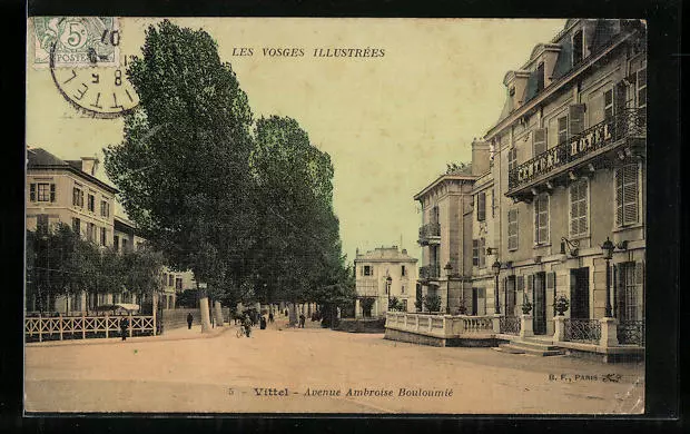 CPA Vittel, Avenue Ambroise Bouloumié