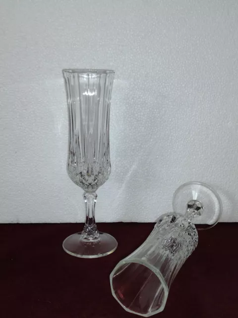 Vintage St George Champagne Flute 24% Full Lead Crystal (set of 2) - Classic!