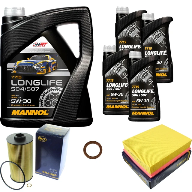MANN INSPEKTIONSPAKET+MANNOL 5W-30 MOTORÖL Passend Für 2.0 TFSI AUDI A6