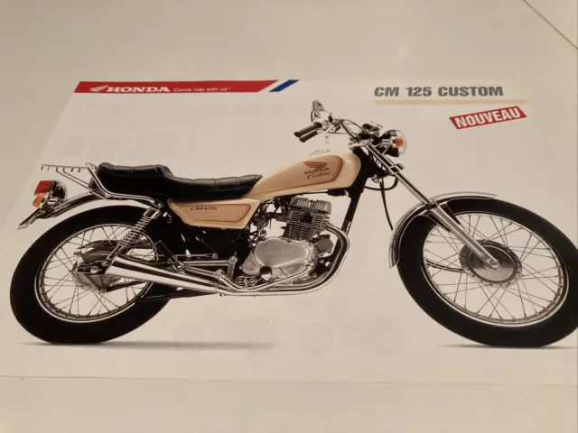 Honda CM 125 Custom CM125 Booklet - Sale Catalogue Leaflet