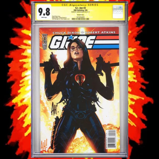 CGC 9.8 SS G.I. Joe #2 Variant Cover signed by Adam Hughes Baroness 2009