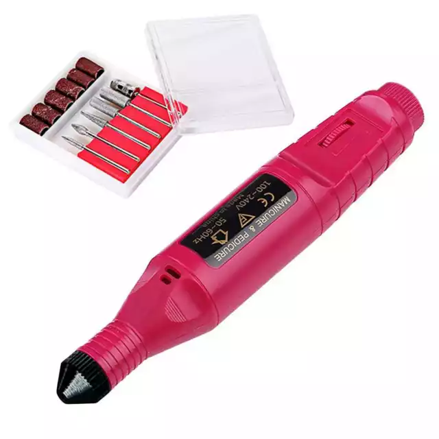 Ociodual Torno para Pulir Uñas Electrico Taladro Pulidor de Manicura Pedicura