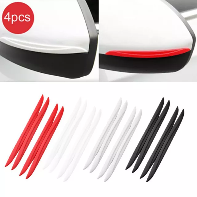 4*Car Door Mirror Bumper Guards Scrape Edge Protector Strip Sticker Accessories,