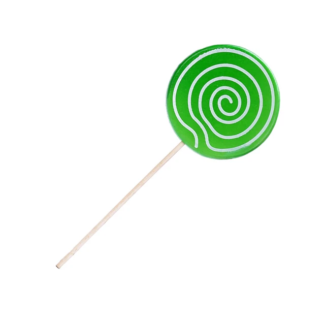 Bolsa de regalo de Navidad de madera relleno escultura piruleta verde