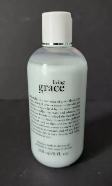 PHILOSOPHY LIVING GRACE SHAMPOO, BATH & SHOWER GEL 8 FL OZ - NEW sealed