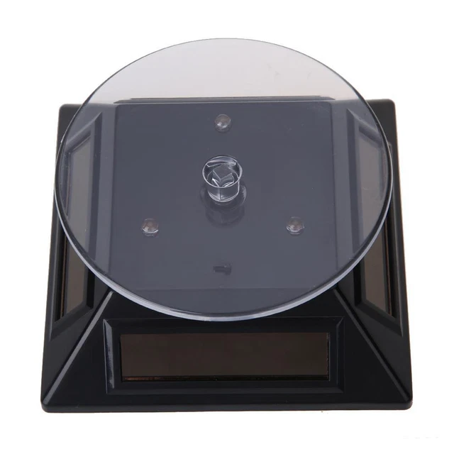 3pcs 360 Turntable Solar Showcase Display Stand 037B FS2#