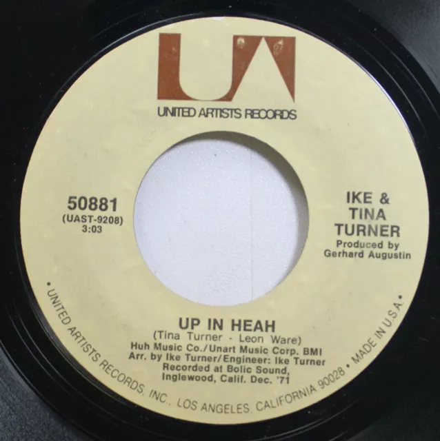 Soul 45 Ike & Tina Turner - Up In Head / Doo Wah Ditty (Got To Get Ta) On United