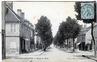 France Pougues-les-Eaux - Rue de Paris 1905 J. L. published postcard