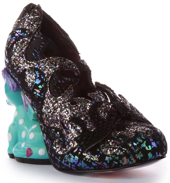 Chaussures à Talons Hauts Irregular Choice - Motif Paresseux Et Rivière - Couleur Verte - Pointures 3 à 9