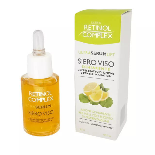 Retinol Complex Ultra Serum Lift Siero Viso Schiarente Con Estratto Di Limone