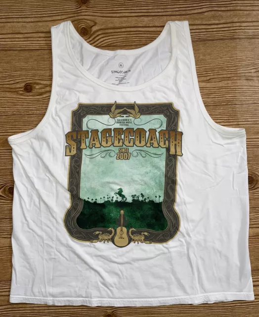 Stagecoach Country Music Festival Tank Top White  XL Est. 2007