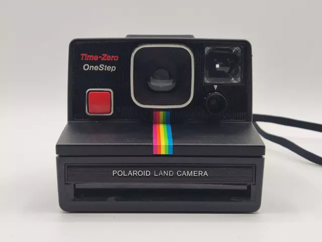 Vintage Polaroid SX-70 OneStep Time-Zero Rainbow Stripe Camera Tested & Working