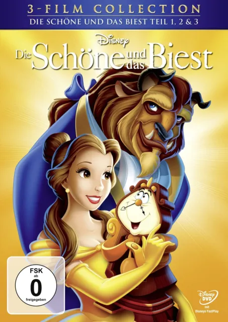 Die Schöne und das Biest - Dreierpack (Disney Classics + 2. & 3.Teil) (DVD)