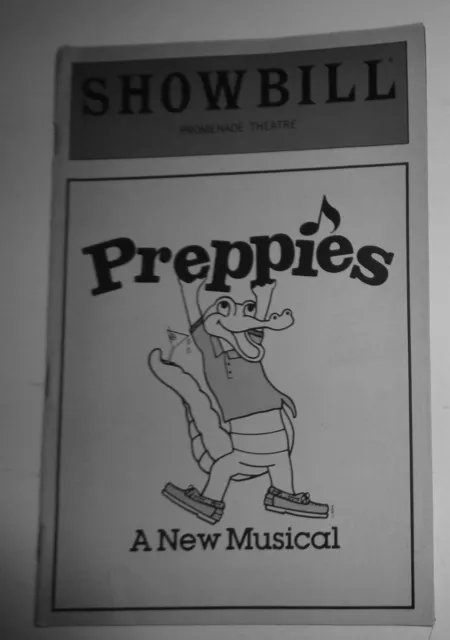 Preppies - Showbill - August 1983 A Neuf Musical Promenade Théâtre,New York