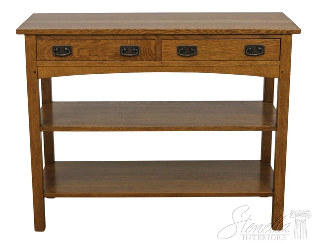 57793EC: STICKLEY Mission Oak 2 Drawer Server