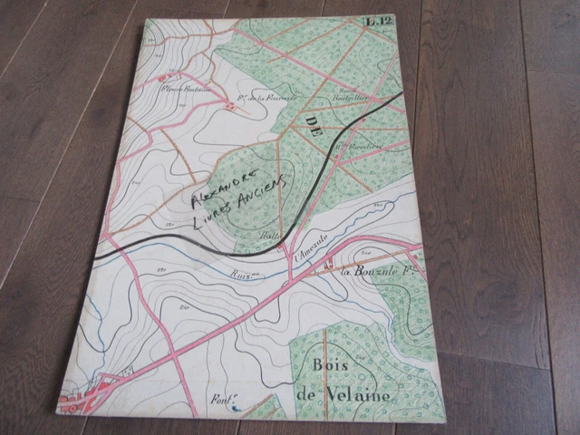 Large Manuscript Plan 1890 Laneuvelotte Meurthe Et Moselle