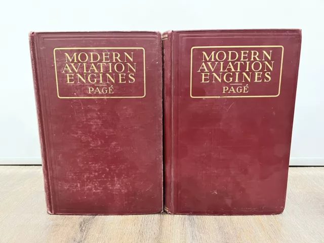 Modern Aviation Engines Vol 1 2. 1929 Historical Vintage WWI Airplanes