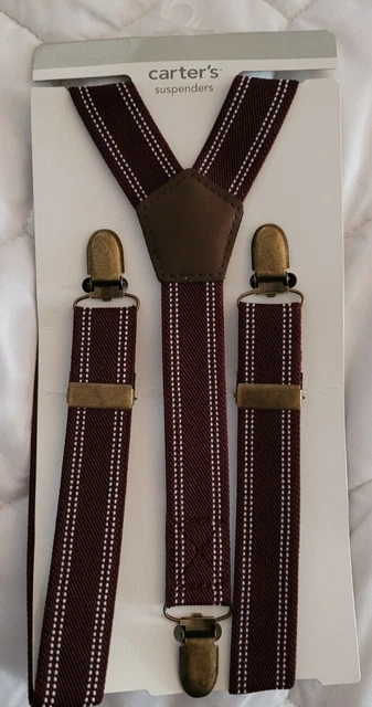 Carter's Boys Brown Suspenders NWT