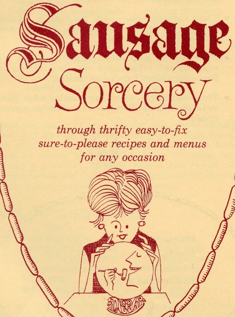 Sausage Sorcery 1960's?? Recipe Booklet Ridgewood Delicatessen Meats Newark NJ
