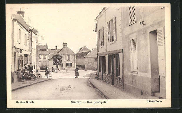 CPA Santeny, Rue prinicpale