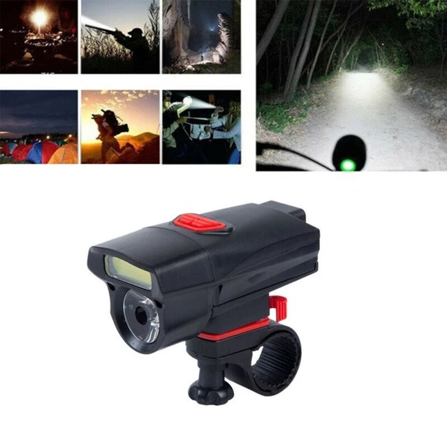 Cob Double Lampe Bicyclette Phare Imperméable Vélo Nuit Equitation Sécurité