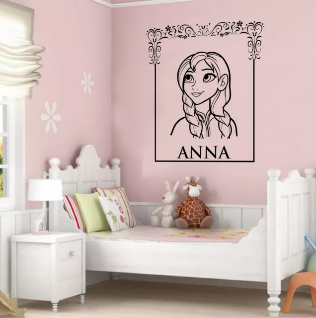 Disney Frozen Children's Wall Sticker - Anna - Vinyl Mural Decal Transfer