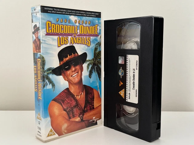 CROCODILE DUNDEE IN Los Angeles - Paul Hogan - PAL VHS Video Tape (H115