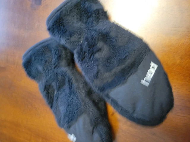 Boys Head Fleece Mittens Black Size Small