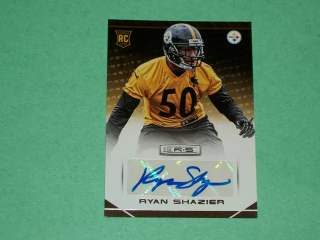 Ryan Shazier Auto Rookie Football Card 2014 Rookies & Stars Pittsburgh Steelers!