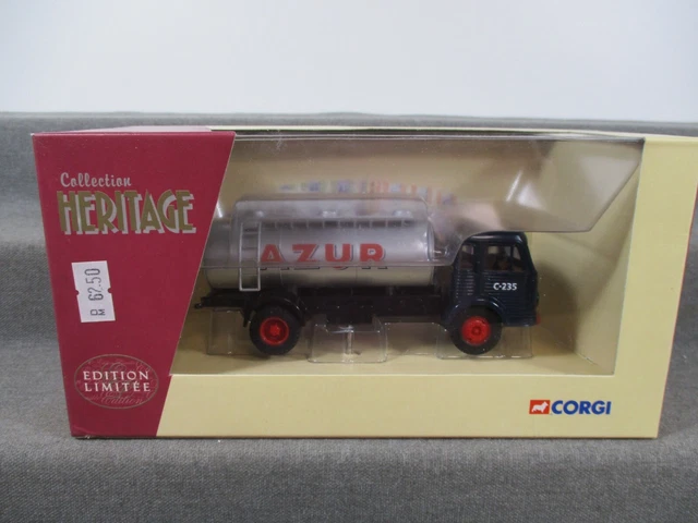 Camion Citerne Simca Miniature Corgi Heritage 1/50 - LL757 - Noir - Occasion (boîte Abîmée)