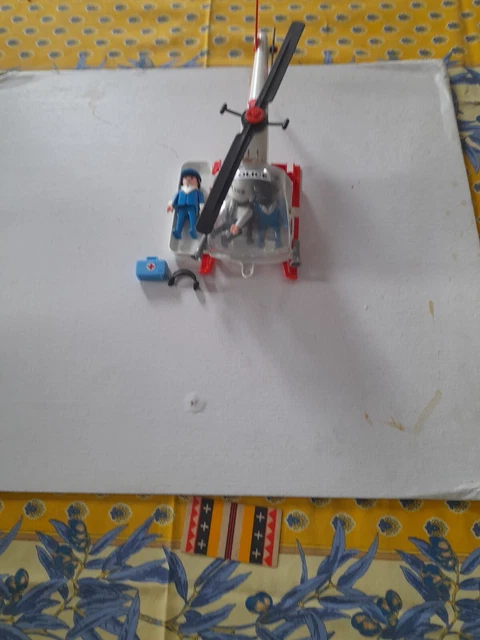 Hélicoptère De Police Playmobil 3144 - Occasion