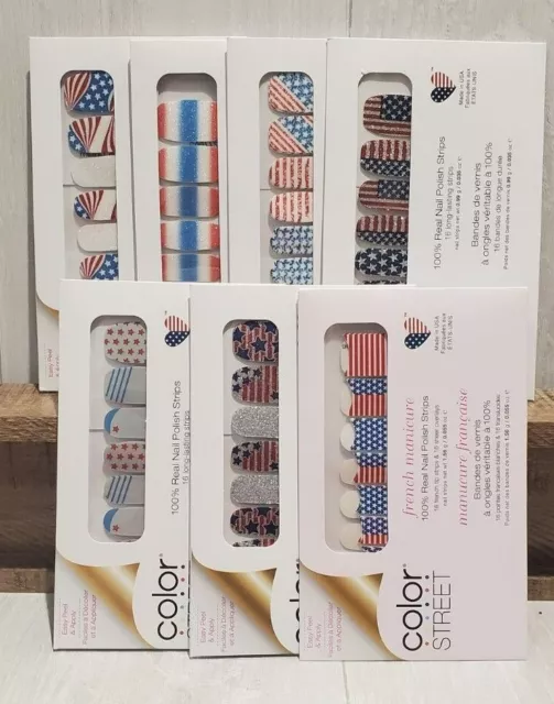 Color Street* American Pride* Nail Polish Strips* New* Glitter* Patriotic* Flag