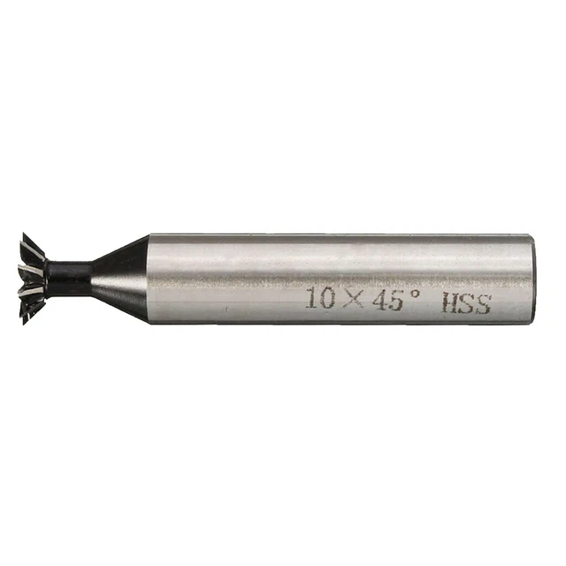 Fraise à Queue D'aronde HSS 45° Double Tranchant - Pour Bois, Plastique, Métal Tendre, Neuf, Générique