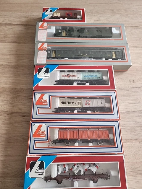 LIMA HO lot de wagons de marchandises, complet en boite d