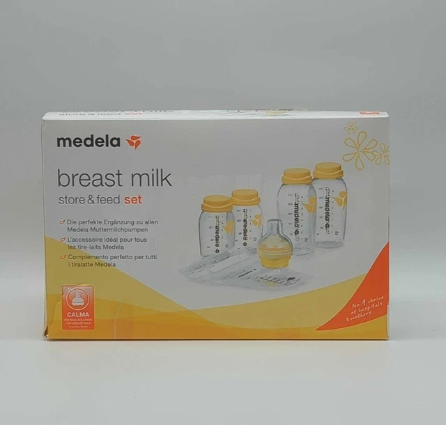 Juego de botellas Medela sin BPA con botellas de 150 y 250 ml