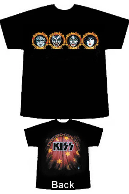 KISS VINTAGE UNWORN Shirt Psycho Circus Faces Usa 98 L