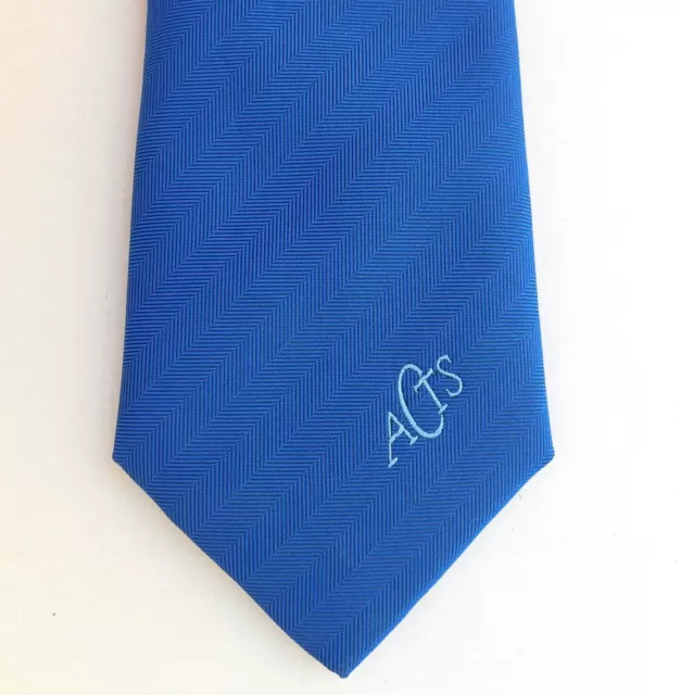 ACTS corporate tie Company organisation logo vintage 1970s 1980s blue