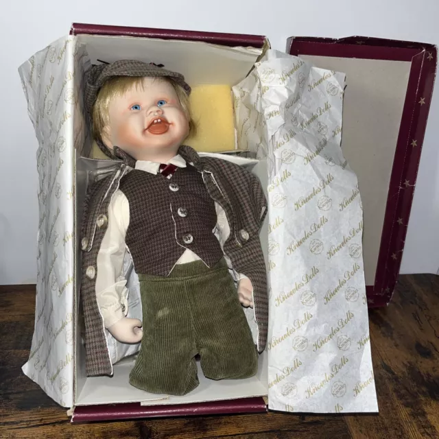 Edwin Knowles Porcelain Doll- Little Sherlock Holmes - Born To Be Famous COA