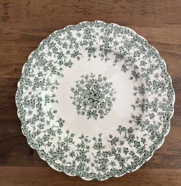 Vintage CROWN DUCAL Early English Ivy Green 8" Salad Plate