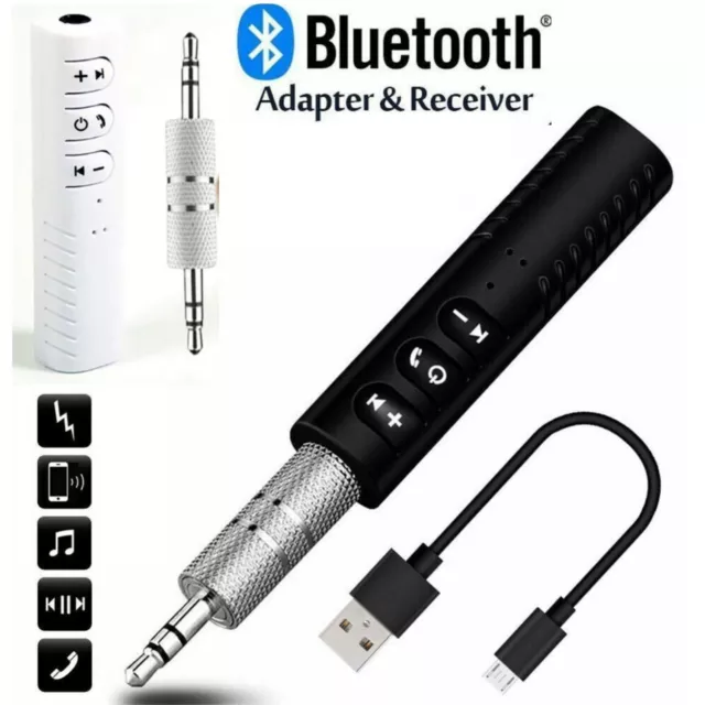 Wireless Bluetooth v4.1 Transmitter Stereo Music 3.5mm Adapter AUX Car Receiver