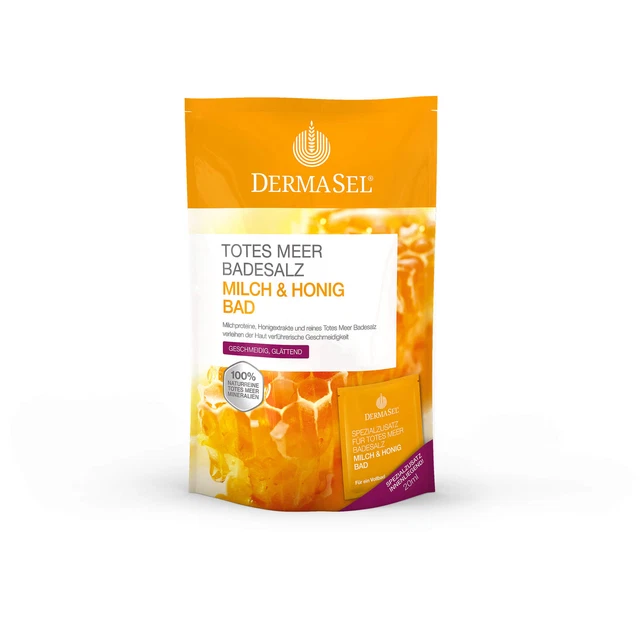 DermaSel Totes Meer Badesalz + Milch & Honig SPA, 1 St. Kombipackung 7388645