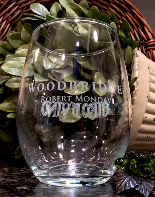 Robert Mondavi Woodbridge GIRO D’ VINO Lodi, CA Bike Tour Wine Glass ~ PRISTINE!