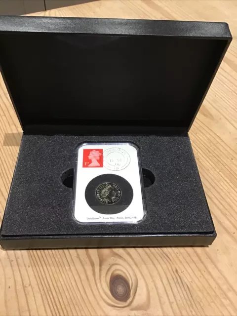 Date Stamp Coin 2014 £1 , Shield In Presentation Box, # L25
