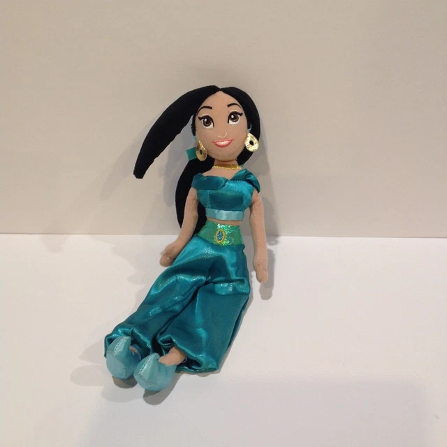 THE DISNEY STORE Aladdin Princess Jasmine Plush Soft Doll 12" Toy $15. ...