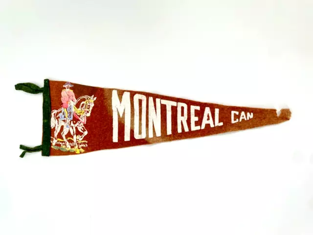 1956 MONTREAL Canada Logo Souvenir Pennant Collectible