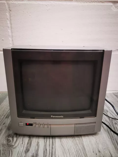 Panasonic TX-G10 10" CRT Colour TV - Vintage Film - Retro Gaming - Grey *FAULTY*