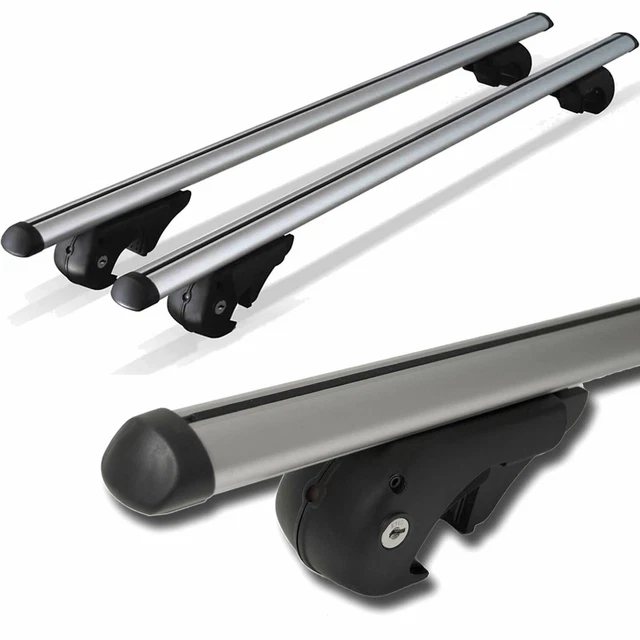 ALUMINIUM ROOF BARS Lockable Aerodynamic Car Rack Rail For Skoda