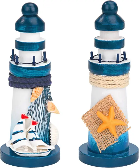 Holz Leuchtturm Modell Mini Leuchtturm Deko Maritime Dekoration Mediterranen Sti